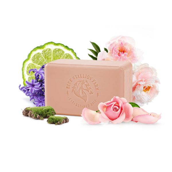 Blue Stallion Bar Soap. Rosewater Blush