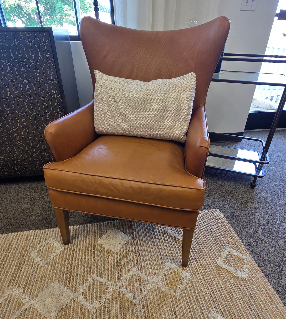 Chaddock Delia Wing Chair, 30.5 W 36 D 42 H