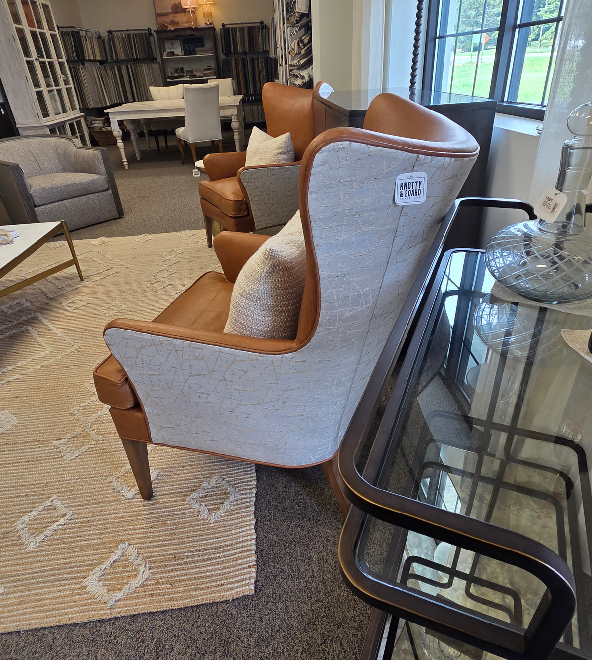 Chaddock Delia Wing Chair, 30.5 W 36 D 42 H