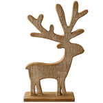 Whitewashed Crackle Deer, 16 X 8 in. 1