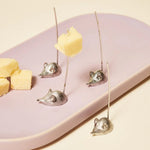 Vintage Cheese Picks with Mouse, Boxed Set of 8 3