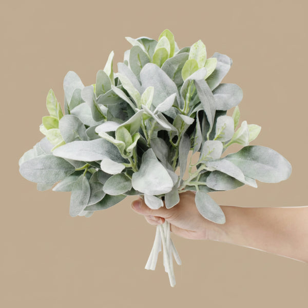 Flocked Lamb's Ear Bundle, 14 in.