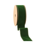 Wired Velvet 1.5 in. Ribbon, Spruce, 10 Yd. 2