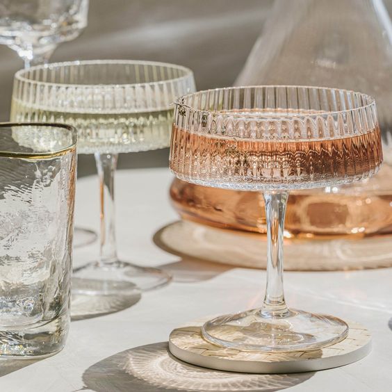 Bandol Fluted Textured Martini Glass, 5.5 in.