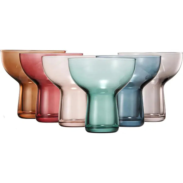Khen Crystal Stemless Margarita Glasses, 10 oz., Set of 6