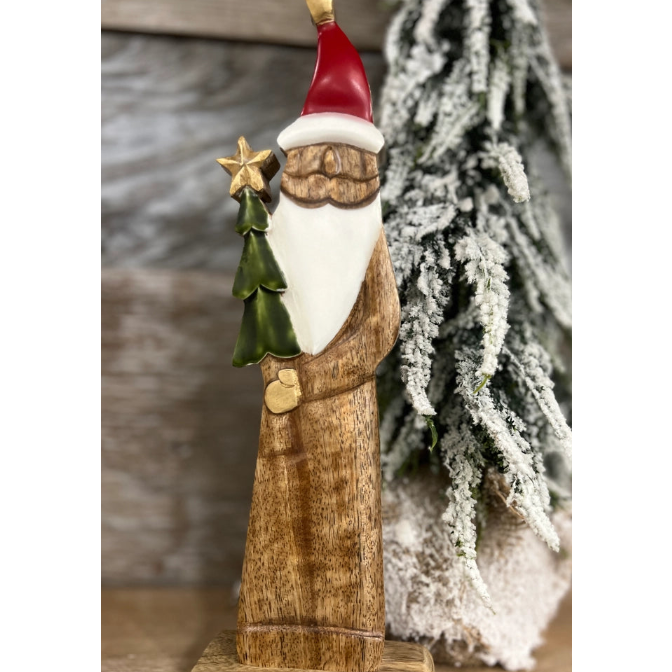 Santa with Tree, 12 X 3 in.