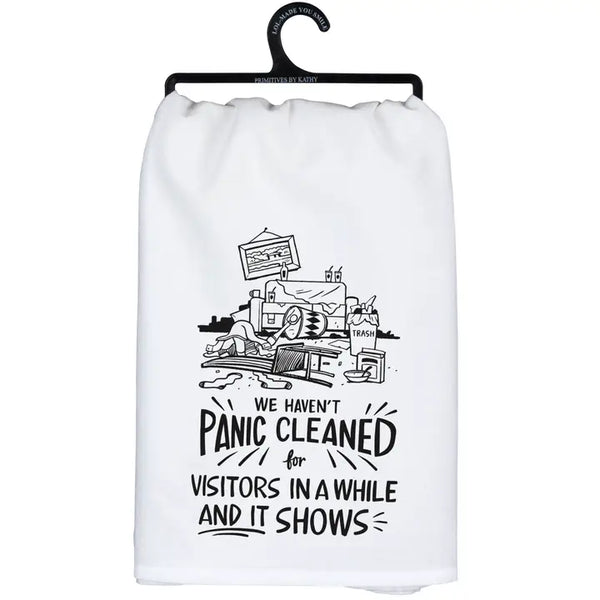 Tea Towel, Panic Cleaned