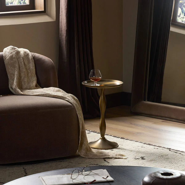 Carden End Table, Dark Aluminum