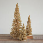 Wood Tree w/ Glitter, Natural, 15.75