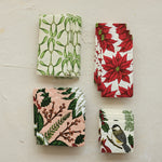 Paper Cocktail Napkins w/ Seasonal Botanicals & Bird, 50 pcs, 4