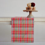 Tartan Plaid Woven Cotton Table Runner, 72