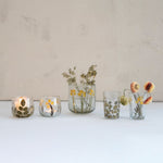 Botanical Embedded Glass Tealight/Votive Holder, 4 in. 2
