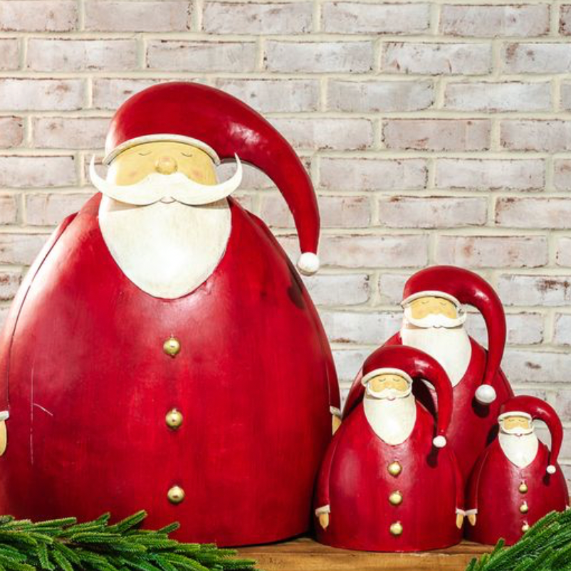 Whimsical Phat Santa, 6 in.