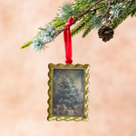 Scallop Ornament, Gold, 3.5 in. 2