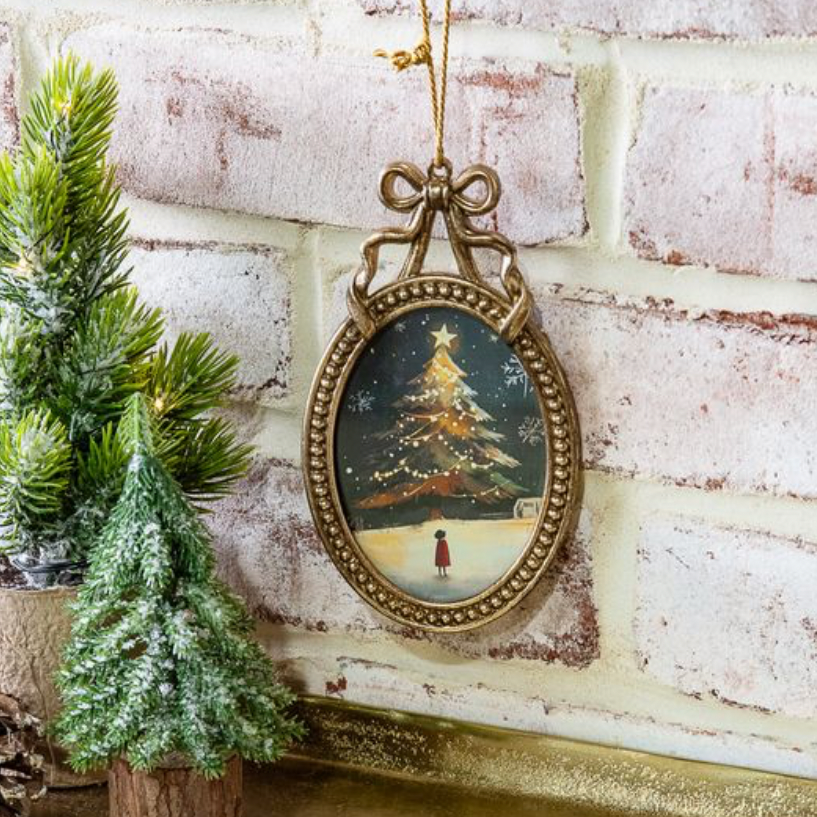 Pewter Bow Accent Ornament, 3.5 in.