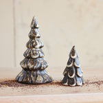 Matte Brown Stoneware Christmas Tree, 8 in. 2