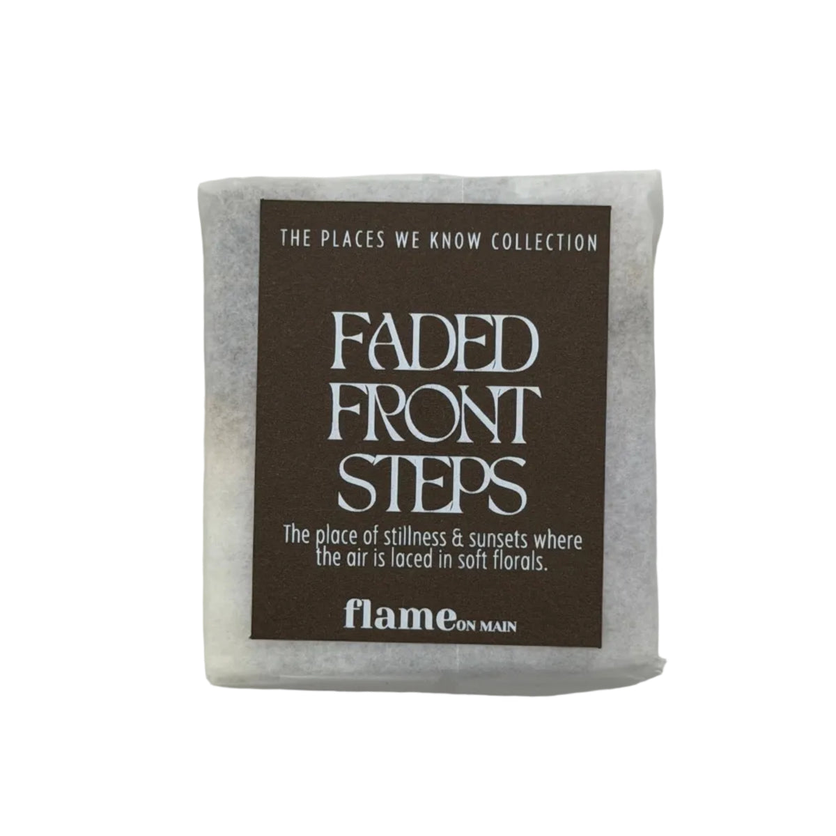 Flame on Main Places We Know Soap, Faded Front Steps, 3 oz