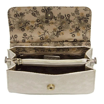 Aria Ring Bag, Metallic Silver