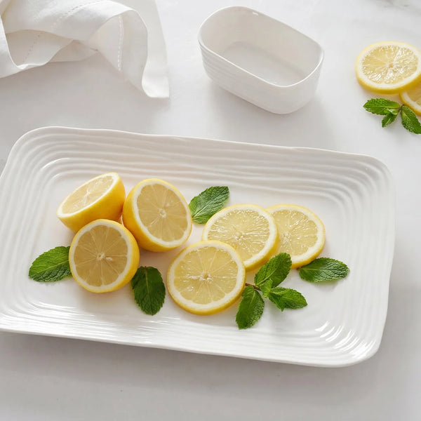 Le Blanc Platter, Small, 11.25 X 7.75 X 1 in.