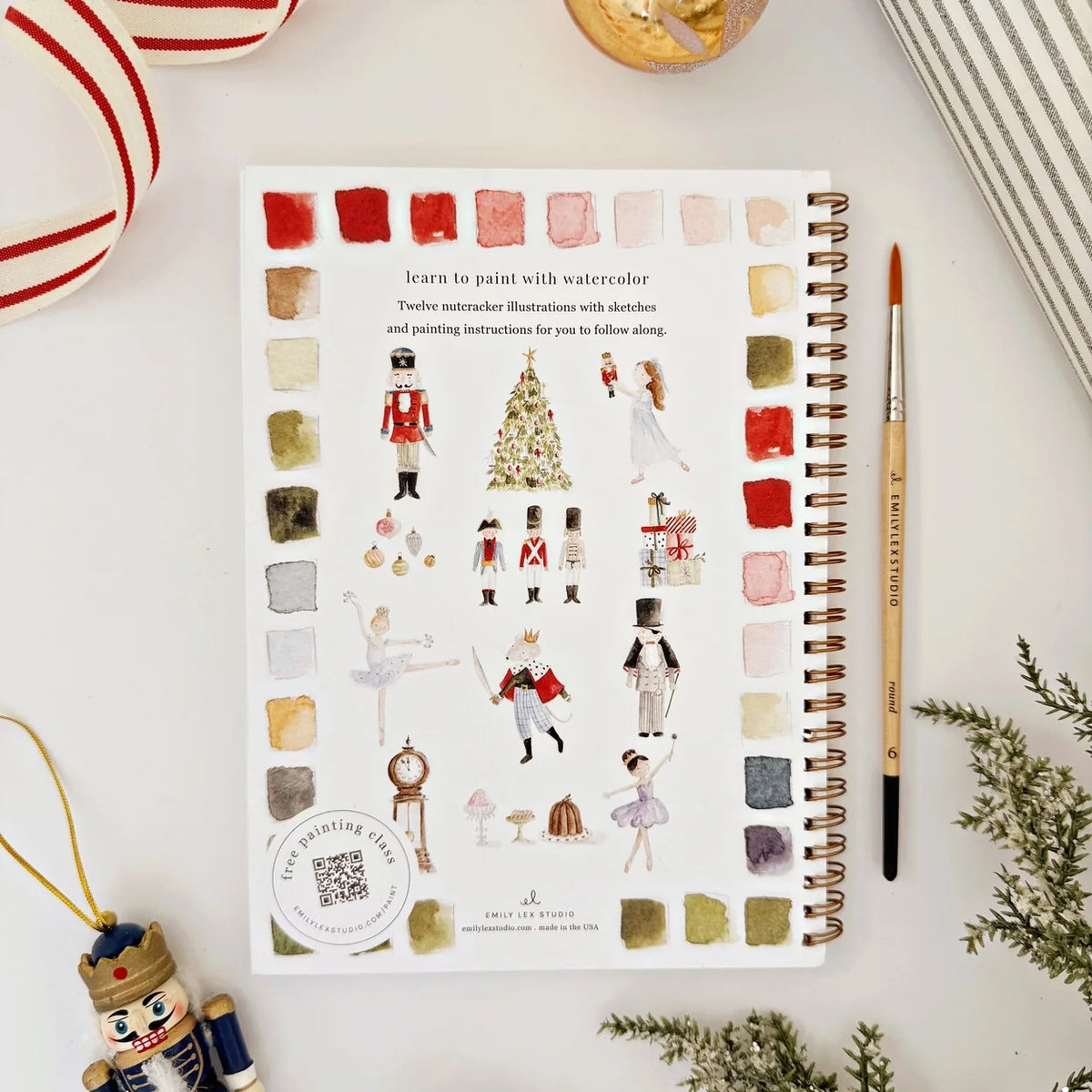 Watercolor Workbook, Nutcracker