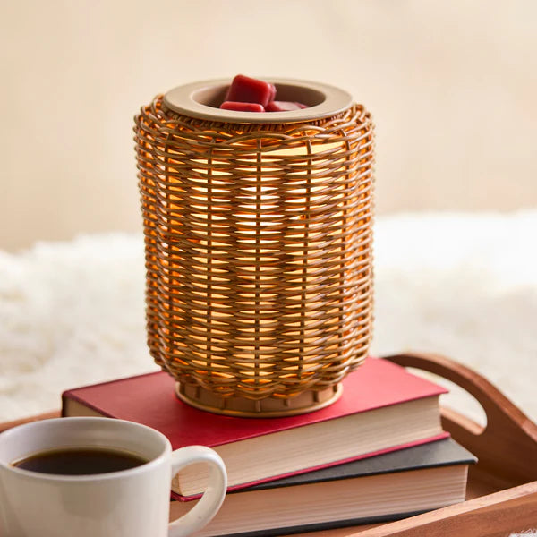 Illumination Fragrance Warmer, Wicker Lantern, 5.5 in.