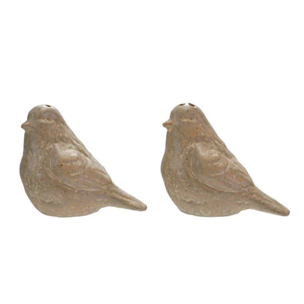 Bird Salt & Pepper Shakers, Set of 2, 3"x 2"