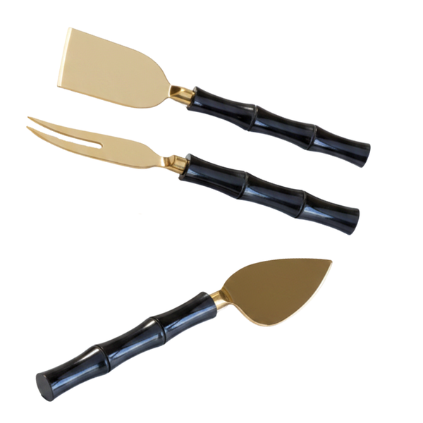 Black Gold Cheese Knife Set