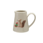 Stoneware Creamer w/ Squirrel, 4 oz. 1
