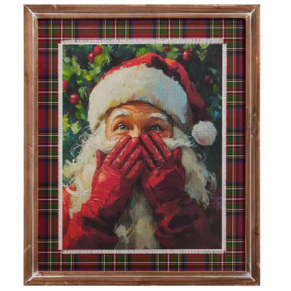 Santa's Secret Framed Wall Art, 20 in.