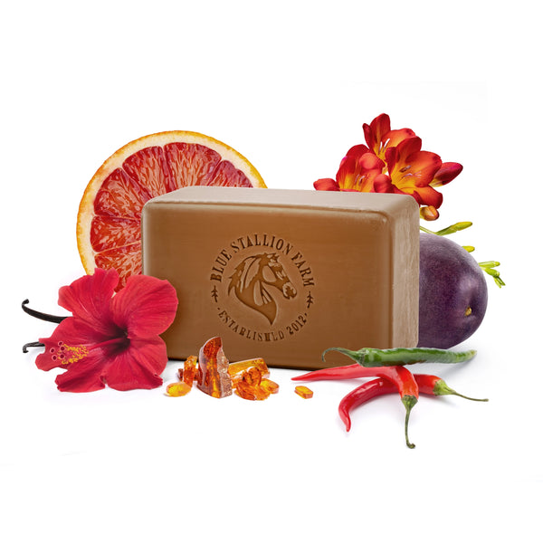 Blue Stallion Bar Soap. Orange Tango