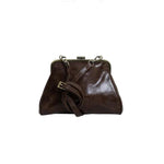 Elsa Small Frame Crossbody, Chocolate 1