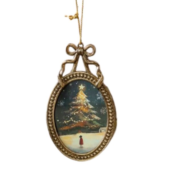 Pewter Bow Accent Ornament, 3.5 in.