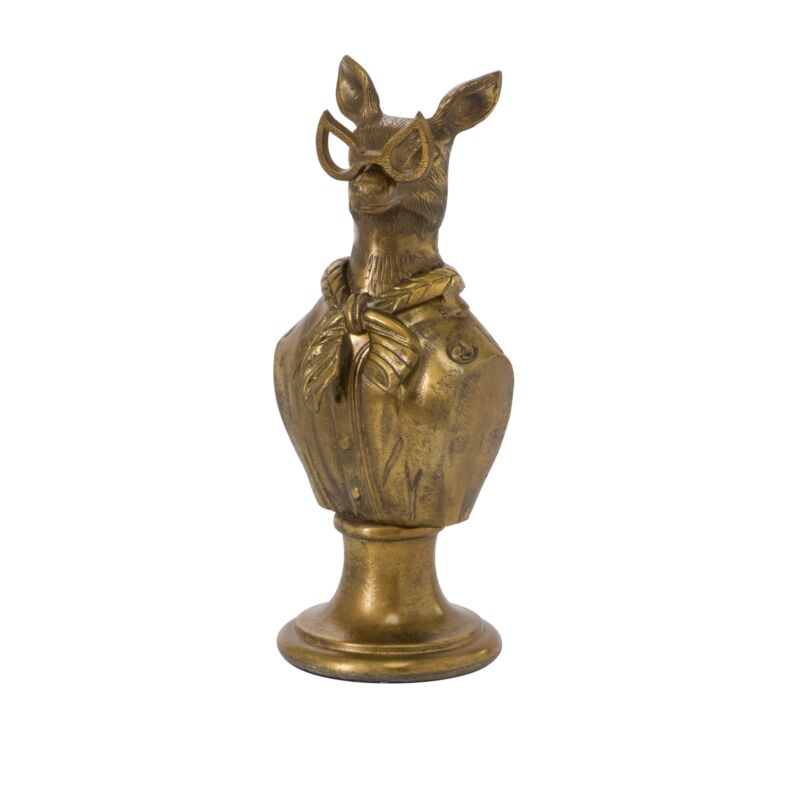 E&E Brass Bust, Margie, 6 X 5.5 X 15.75 in.