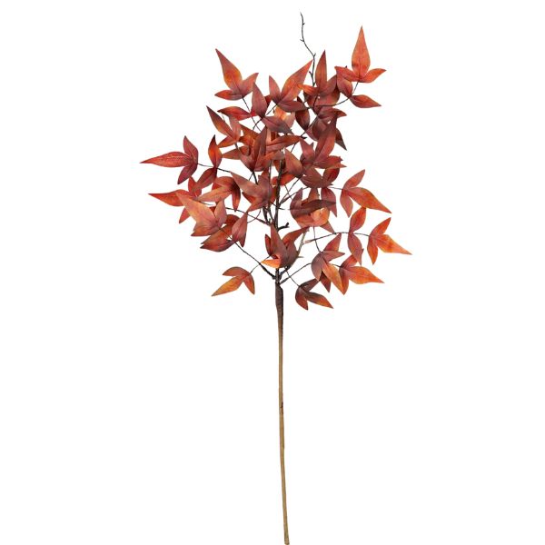 Dark Burgundy Japanese Maple Leaf Spray, 24-Inch Fall Foliage
