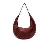 Rhea Slouchy Crescent Shoulder/Crossbody Bag, Ruby 1
