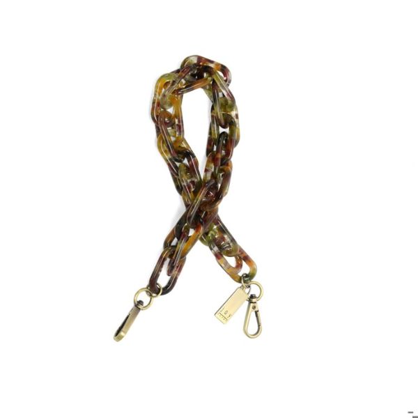 Lucite Cluster Chain Strap, Autumnal