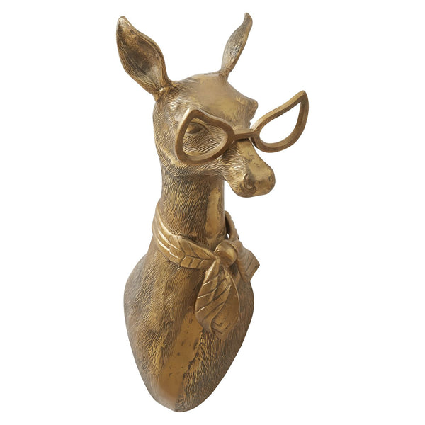 E&E Brass Head Wall Mount, Margie