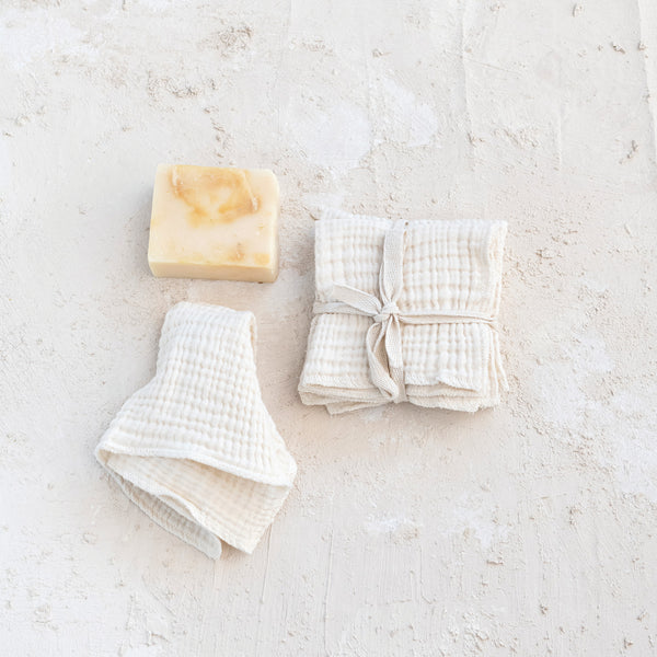 Cotton Dish Cloth Set, 10 in.