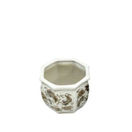 Floral Ceramic Bulb Planter Pot, Brown & White, 6 in. 3