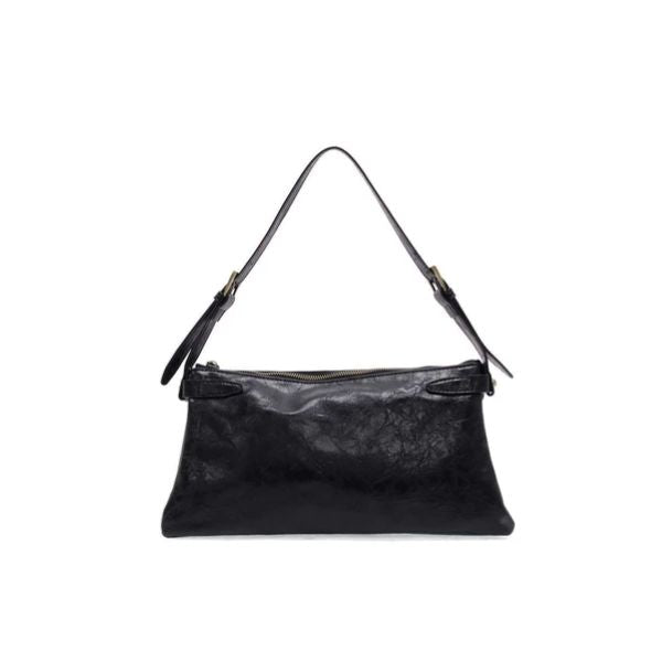 Eve Trapeze Shoulder Bag, Black