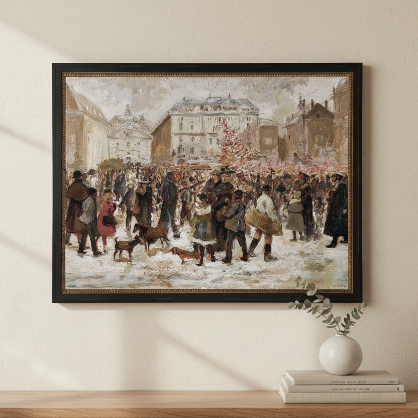 Vintage People Embracing, 10 X 8 in.
