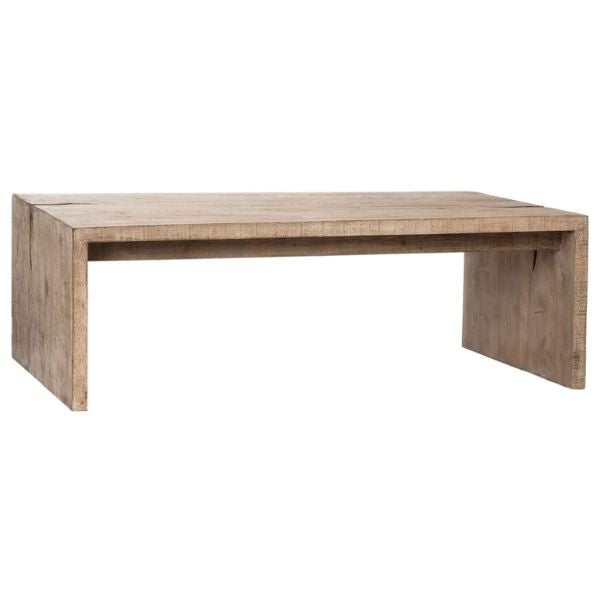 Merwin Reclaimed Pine Coffee Table, Light Warm Wash, 54 x 32 in.