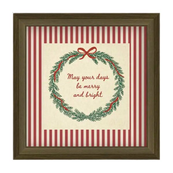 Merry & Bright Wall Art, 16 X 16 in.