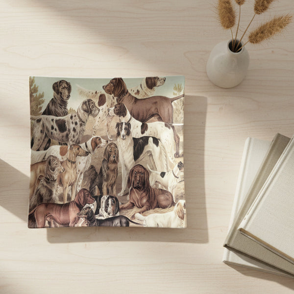 Family of Dogs Plate, 7.75 in.