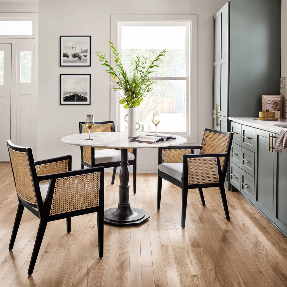 Lucy Round Dining Table, Marble Top, 60 X 30 in.