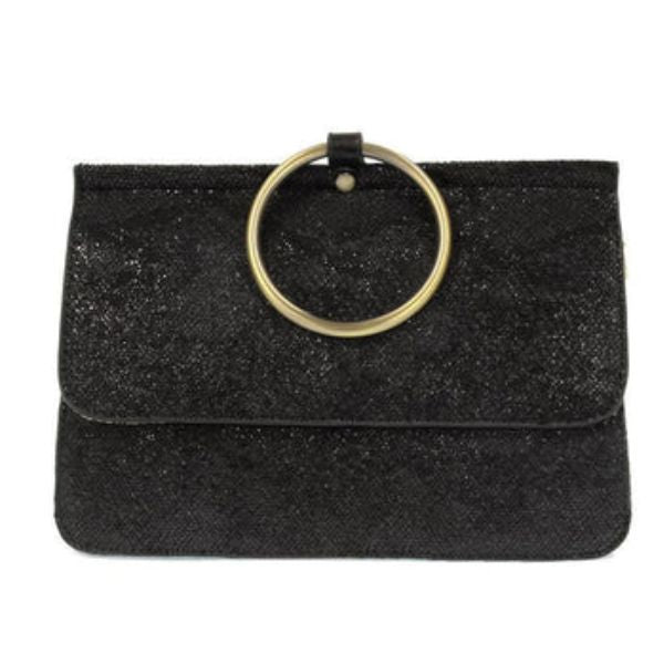 Aria Ring Bag, Black Python