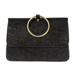Aria Ring Bag, Black Python 1