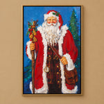 Father Christmas Framed Wall Art, 13.75 X 1.5 X 21.5 in. 2