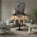 Pierre Round Coffee Table, Batavia Black, 48 in. 2