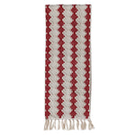 Holiday Tufted Table Runner with Diamond Pattern, 72